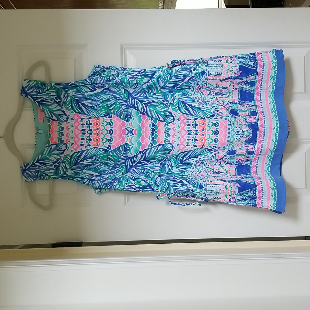 Lilly Pulitzer Donna Romper Feel The Beat Engineered, Size 2 $178 - Picture 4 of 16